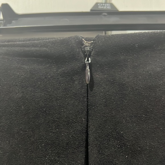 Sam Edelman Black Faux Suede Fringe Skirt- 0 - Picture 6 of 7